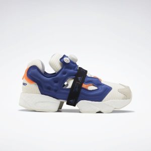 Adidasy Damskie Reebok InstaPump Fury Boost Białe/Niebieskie/Pomarańczowe PL 01OPHYB